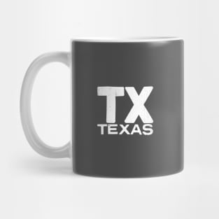 TX Texas Vintage State Typography Mug